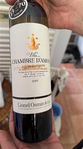 Sydvestfrankrig Côtes de Gascogne Lionel Osmin & Cie Villa Chambre d'Amour 2019