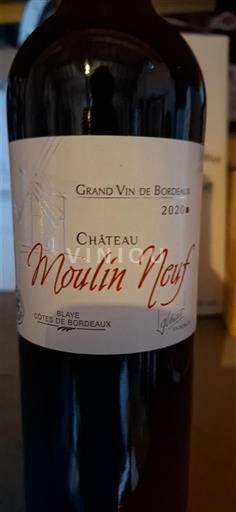 Bordeaux Blaye-côtes-de-bordeaux Château Moulin Neuf 2020
