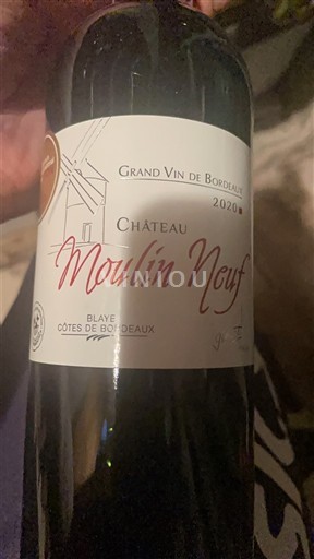 Bordeaux Blaye-Côtes-de-Bordeaux Château Moulin Neuf 2020