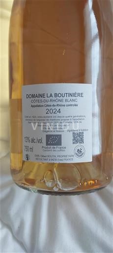 Rhônetal Côtes du Rhône Domaine La Boutinière 2024