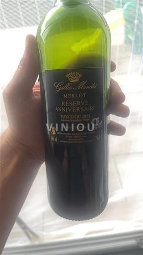 Languedoc ja Roussillon Pays d'Oc Gilles Mondié Réserve Anniversaire 2023