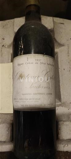 Bordéus Sauternes Château Gilette Crème de Tête 1937