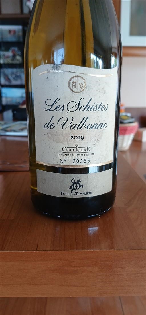 Roussillon Collioure Terres des Templiers Les Schistes de Vallonne 2019