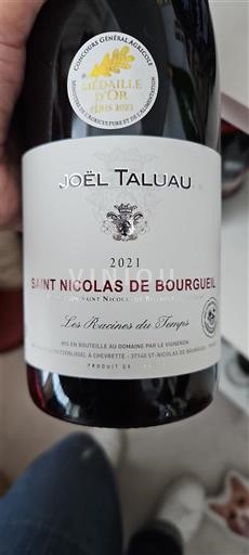 Thung lũng sông Loire Saint-Nicolas-De-Bourgueil Joël Taluau Les Racines du Temps 2021
