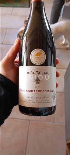 Verërat Rouge sec Les Racines du Temps Joël Taluau 2021 Francë Lugina e Luarës Shën Nikolla i Burgelit AOC