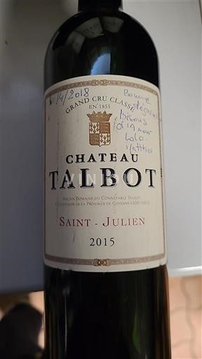 Bordeaux Saint-Julien Grand Cru Talbot 2015