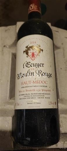 Bordeaux Haut-Médoc Château Moulin Rouge L'Écuyer 2014
