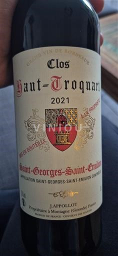 Bordeaux Saint-Georges-Saint-Émilion Clos Haut-Troquart 2021