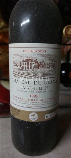 Bordéus Saint-Julien Cru Bourgeois Château Glana 1995