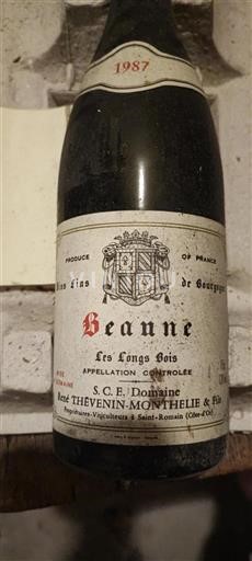 Bourgondië Beaune Domaine René Thevenin-Monthelie & Fils Les Longs Bois 1987