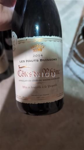 Rhône-dalen Côtes-du-Rhône Les Hauts Buissons 2014