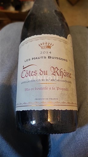 Rhônedalen Côtes du Rhône Les Hauts Buissons 2014
