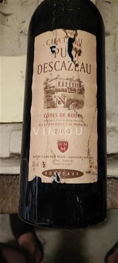 Bordeaux Côtes-de-bourg Château Puy Descazeau 2007