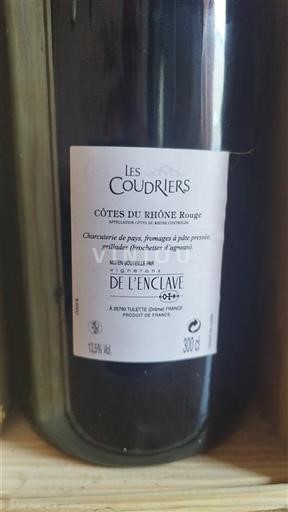 Rona dolina Côtes-du-Rhône Vignerons de l'Enclave Les Coudriers Neleten.