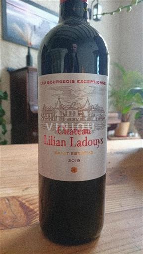 Bordéus Saint-Estèphe Cru Bourgeois Exceptionnel Château Lilian Ladouys 2019