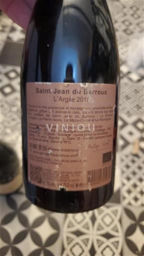 Rhône-dalen Ventoux Saint Jean du Barroux L'Argile 2015