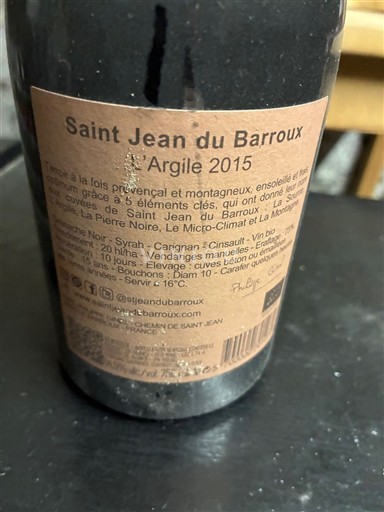 Rona dolina Ventoux Saint Jean du Barroux L'Argile 2015