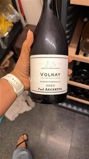 Burgundy Volnay Paul Aegerter Réserve Personnelle 2020