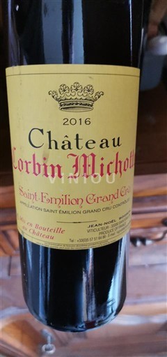Bordeaux Saint-Émilion Grand Cru Château Corbin Michotte 2016
