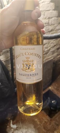 Burdeos Sauternes Château Haut Coustet 2022