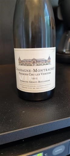 Borgoña Chassagne-Montrachet Premier Cru Domaine Génot-Boulanger Les Vergers 2011