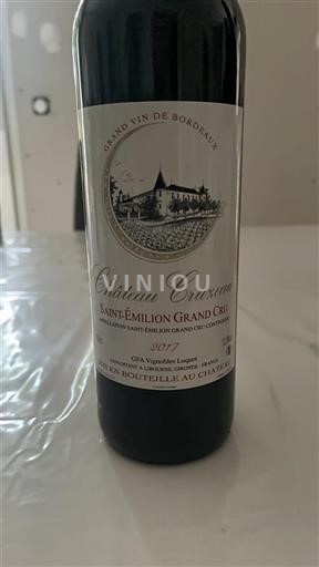 Burdeos Saint-Émilion Gran Cru Grand Cru Cruzeau 2017