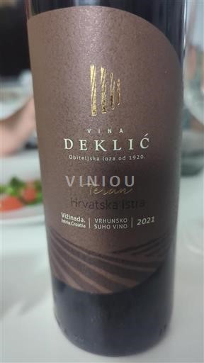 Istria Määrittelemätön Vina Deklic Teran 2021