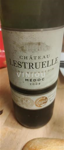 Vin Rouge sec Château Lestruelle 2008 France Bordeaux Médoc AOC Cru Bourgeois
