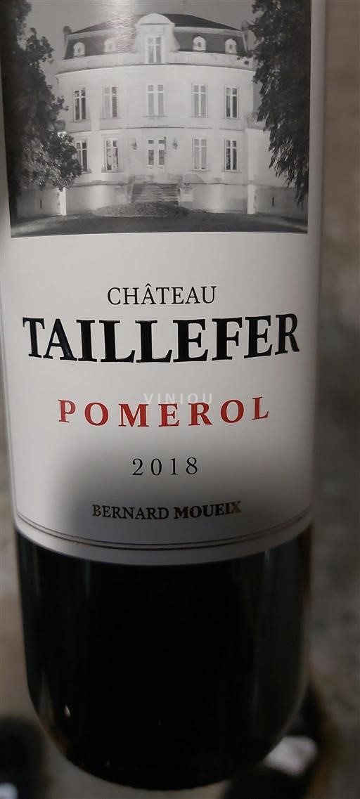 Bordeaux Pomerol Château Taillefer 2018