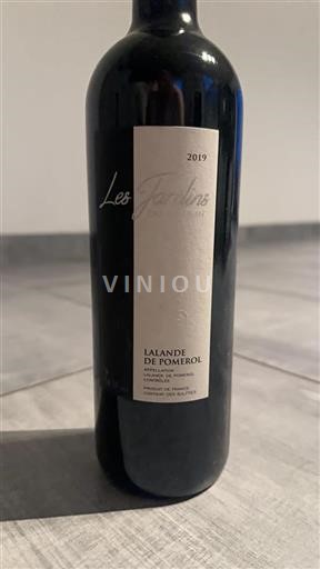 Vin Rouge sec Les Jardins du Moulin 2019 France Bordeaux Lalande-de-pomerol AOC