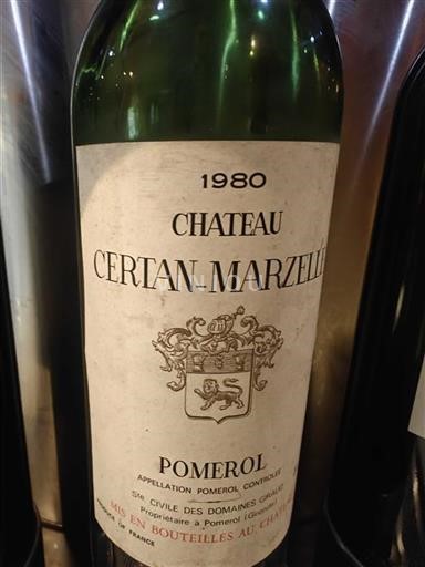 Bordeaux Pomerol Château Certan-Marzelle 1980