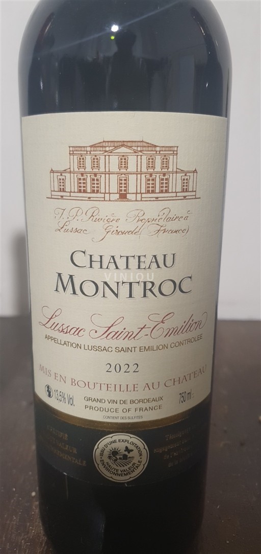 Bordeaux Lussac-Saint-Émilion Château Montroc 2022