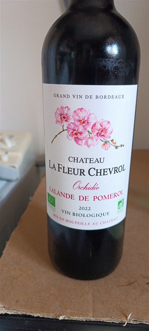 Bordeaux Lalande-de-pomerol Château La Fleur Chevrol Orchidée 2022