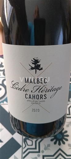 Sud-Ovest Cahors Cèdre Héritage 2020