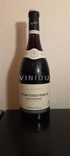 Vin Rouge sec Les Damodes Moillard-Grivot 2017 France Bourgogne Nuits-saint-georges AOC Premier Cru