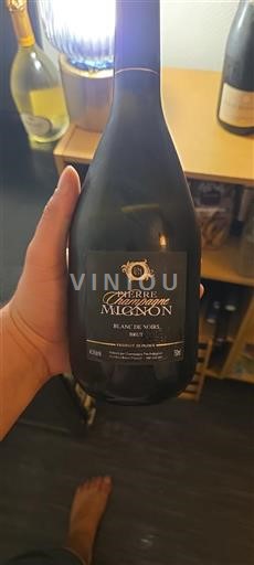 Vin Effervescent Rouge brut Blanc de Noirs Pierre Mignon Non millésimé France Champagne AOC