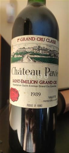 Bordeaux Saint-Émilion Grand Cru Premier Grand Cru Classé Château Pavie 1989