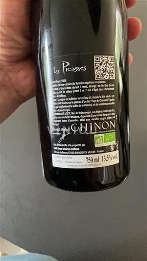 Vin Rouge sec Les Picasses Jean-Maurice Raffault 2020 France Vallée de la Loire Chinon AOC bio