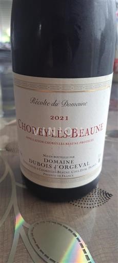 Burgundy Chorey-lès-Beaune Domaine Dubois Orgeval Récolte du Domaine 2021