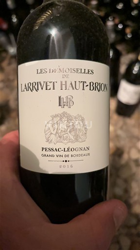 Bordeaux Pessac-Léognan Larrivet Haut-Brion Les Demoiselles de Larrivet Haut-Brion 2016