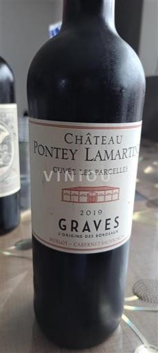 Bordéus Graves Château Pontey Lamartine Les Parcelles 2019