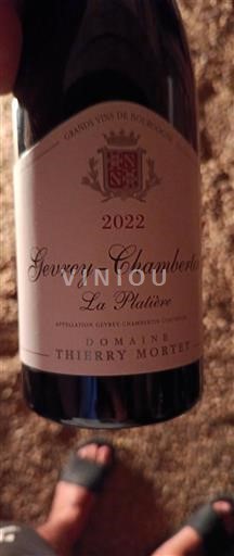 Burgundy Gevrey-Chambertin Domaine Thierry Mortet La Platière 2022