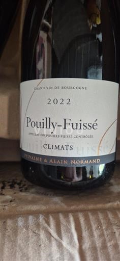 Borgoña Pouilly-fuissé Sylvaine & Alain Normand Climats 2022