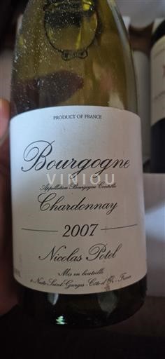Borgogna Nicolas Potel Chardonnay 2007