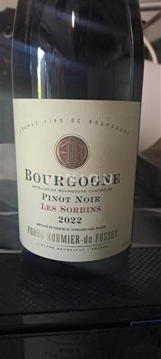 Borgonha Fouré-Roumier-de Fossey Les Sorbins 2022