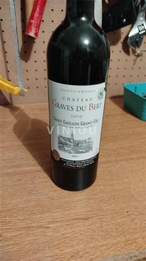 Bordeaux Saint-Émilion Grand Cru Chateau Graves du Bert 2019