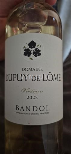 Provansa Bandol Domaine Dupuy de Lôme Vendanges 2022