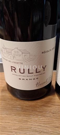 Bourgogne Rully Domaine L'Ecette Brange 2022