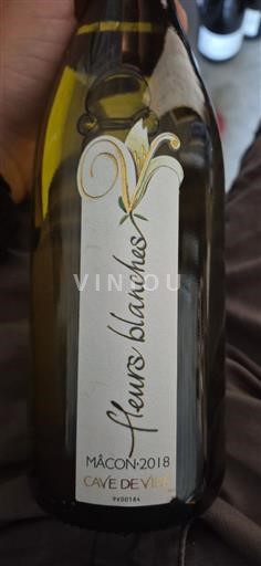 Borgonha Mâcon e mâcon-villages Cave de Viré Fleurs Blanches 2018