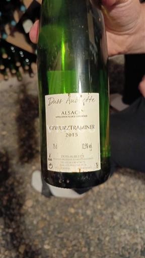 Alsace Grand Cru Duss-Aublette 2015